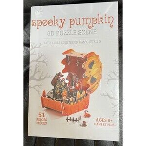 Halloween 3D Kit Puzzle Scene Spooky Pumpkin DIY Fun Ages 8+ by Giftcraft